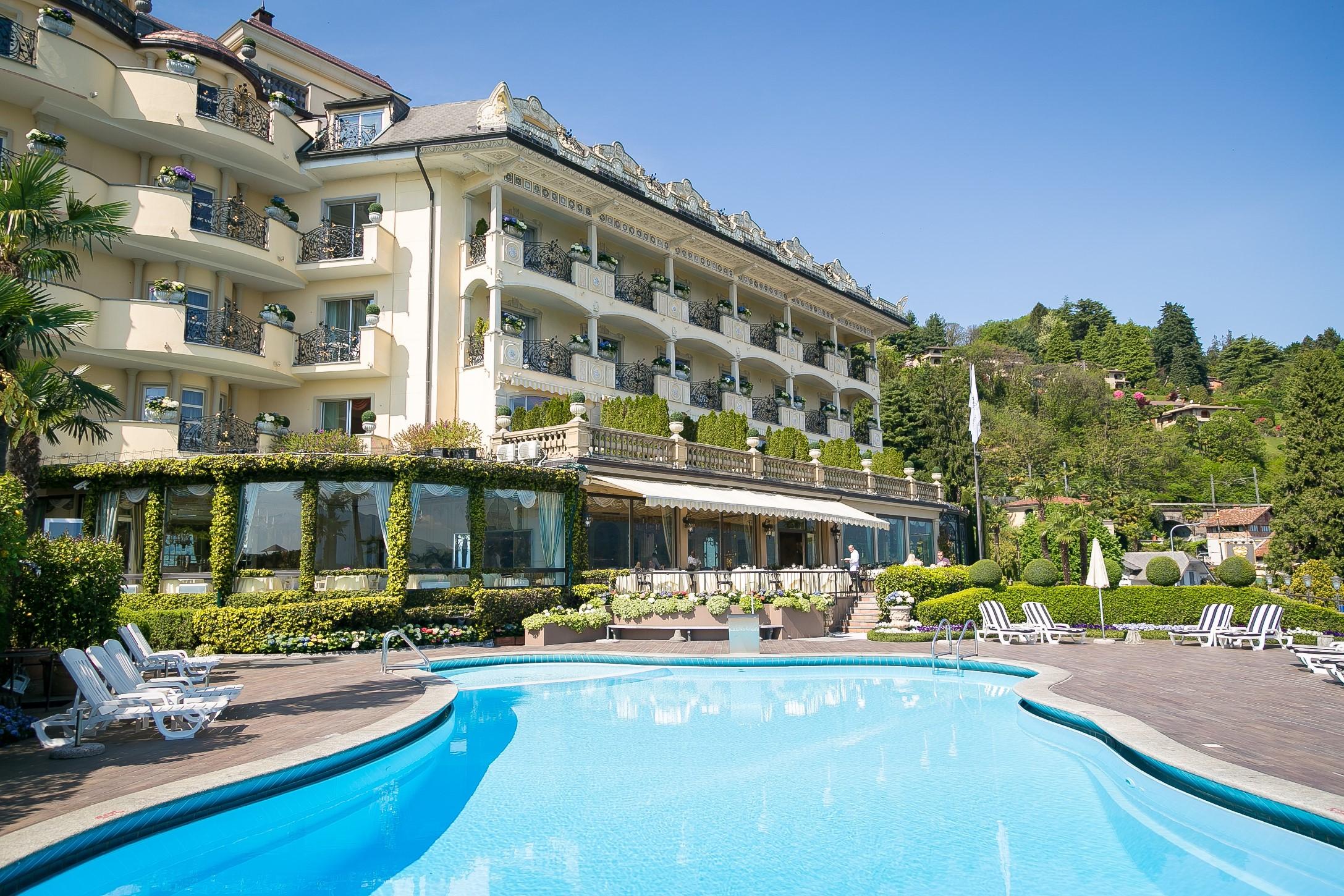 Hotel Villa E Palazzo Aminta Stresa Exterior foto
